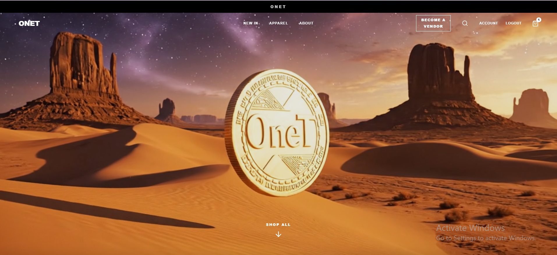ONE-T Fashion website
